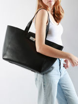 Schoudertas Ck Push Gerecycleerd Polyester Calvin klein jeans Zwart ck push K612148-vue-porte